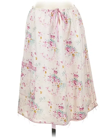Pre-owned Jjill Casual Skirt In Ivory