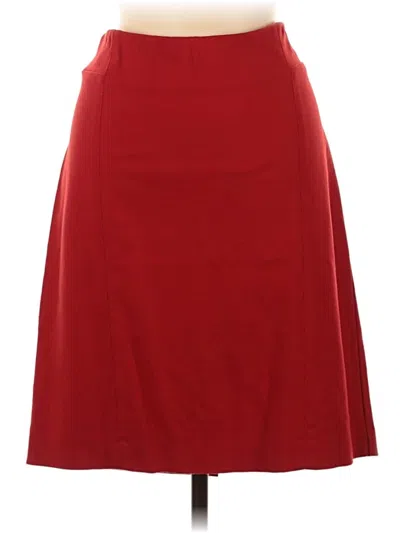 Pre-owned Jjill Casual Skirt In Red