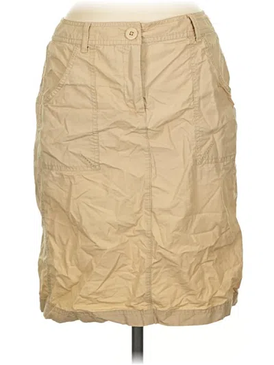 Pre-owned Jjill Casual Skirt In Tan
