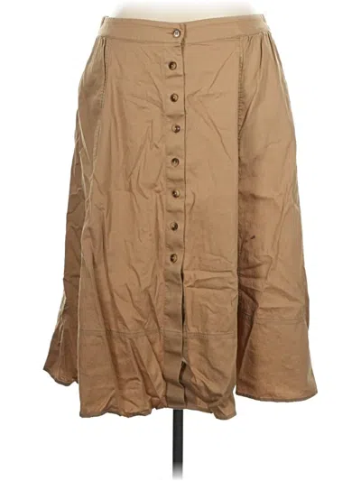 Pre-owned Jjill Casual Skirt In Tan