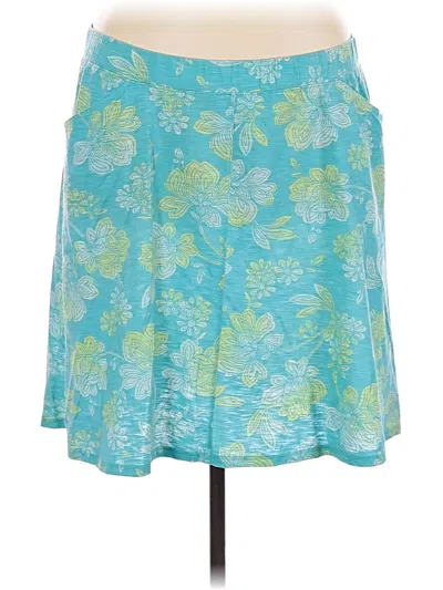 Pre-owned Jjill Casual Skirt In Teal