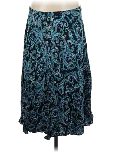 Pre-owned Jjill Casual Skirt In Teal