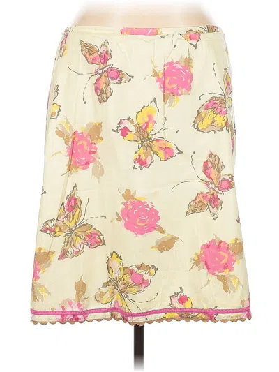 Pre-owned Jjill Casual Skirt In Yellow