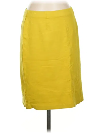 Pre-owned Jjill Casual Skirt In Yellow