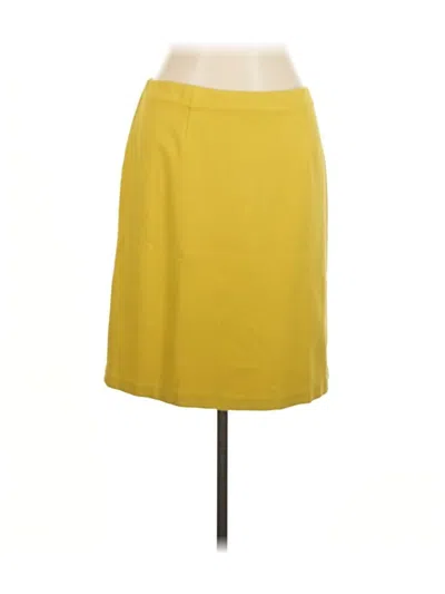 Pre-owned Jjill Casual Skirt In Yellow