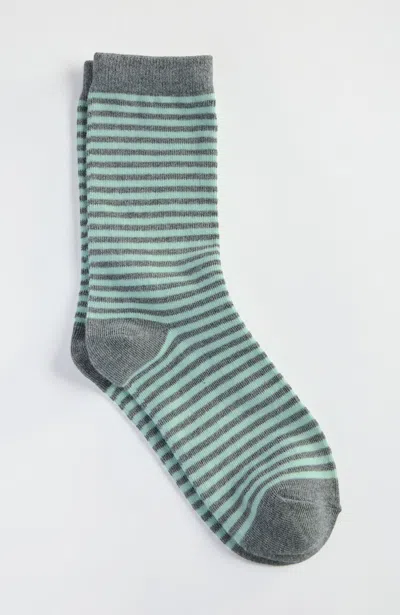 Jjill J.jill Classic Stripe Crew Socks In Multi