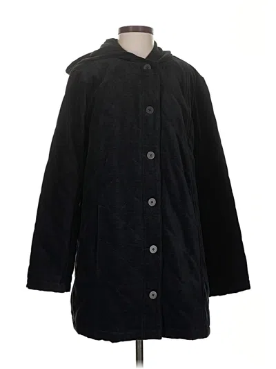 Pre-owned Jjill Coat In Black