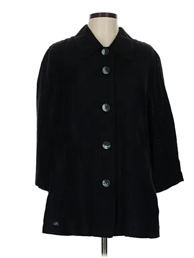 Pre-owned Jjill Coat In Black