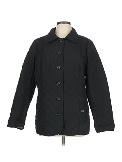 Pre-owned Jjill Coat In Black
