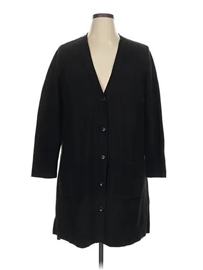 Pre-owned Jjill Coat In Black