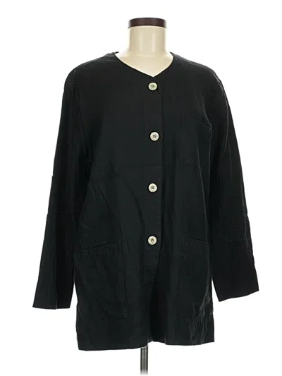 Pre-owned Jjill Coat In Black