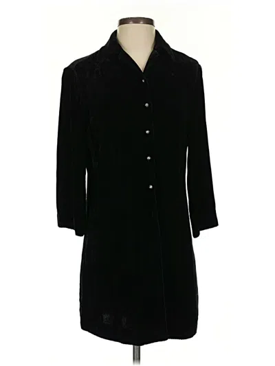 Pre-owned Jjill Coat In Black