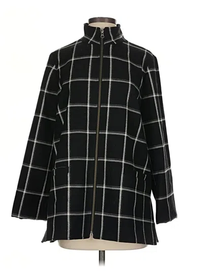 Pre-owned Jjill Coat In Black