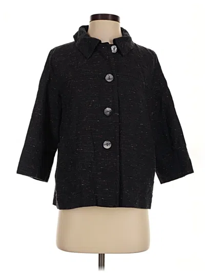 Pre-owned Jjill Coat In Black