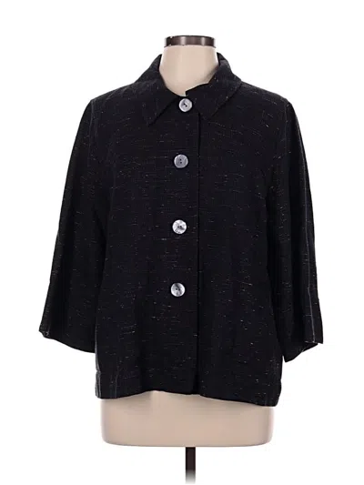 Pre-owned Jjill Coat In Black