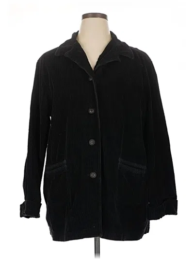 Pre-owned Jjill Coat In Black