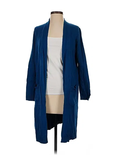 Pre-owned Jjill Coat In Blue