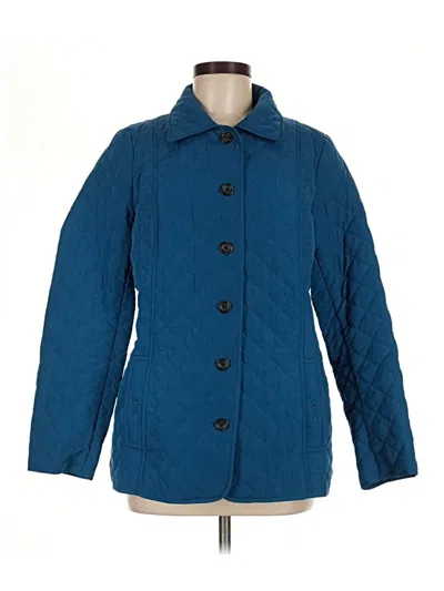 Pre-owned Jjill Coat In Blue