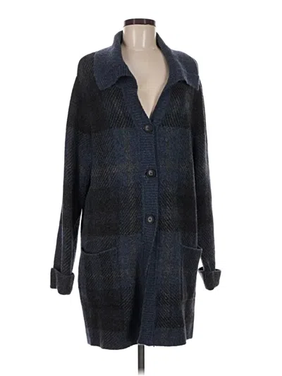 Pre-owned Jjill Coat In Blue