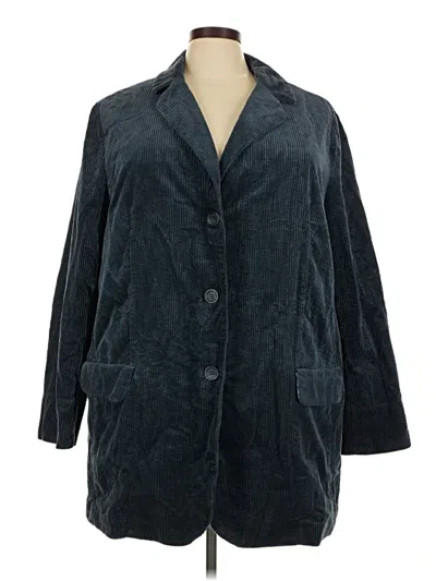 Pre-owned Jjill Coat In Blue