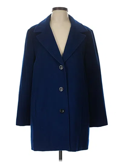 Pre-owned Jjill Coat In Blue