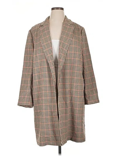 Pre-owned Jjill Coat In Brown