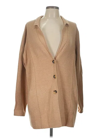 Pre-owned Jjill Coat In Brown