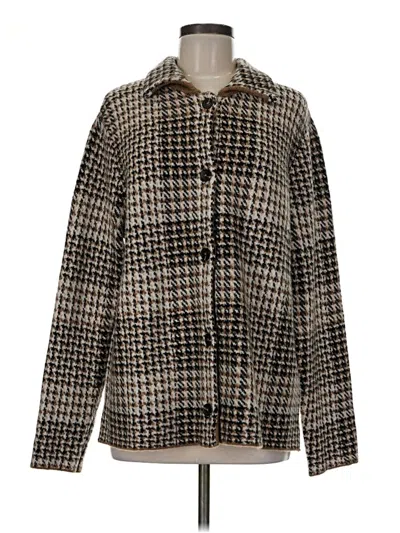 Pre-owned Jjill Coat In Brown