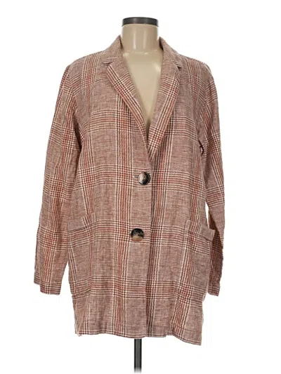 Pre-owned Jjill Coat In Brown