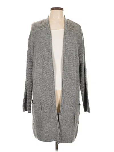 Pre-owned Jjill Coat In Gray