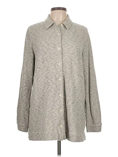 Pre-owned Jjill Coat In Gray