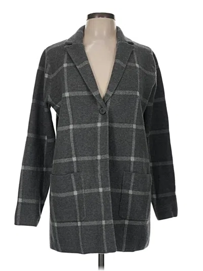 Pre-owned Jjill Coat In Gray