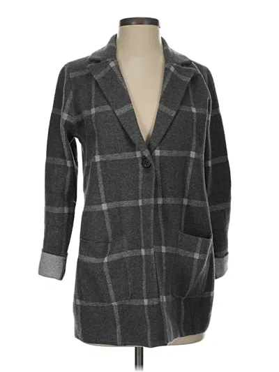 Pre-owned Jjill Coat In Gray
