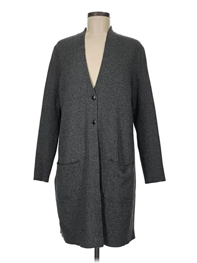 Pre-owned Jjill Coat In Gray