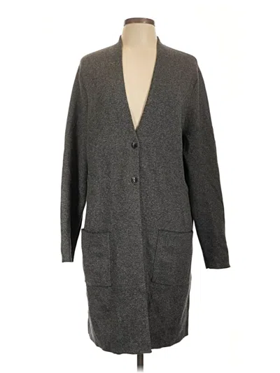 Pre-owned Jjill Coat In Gray