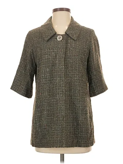 Pre-owned Jjill Coat In Gray