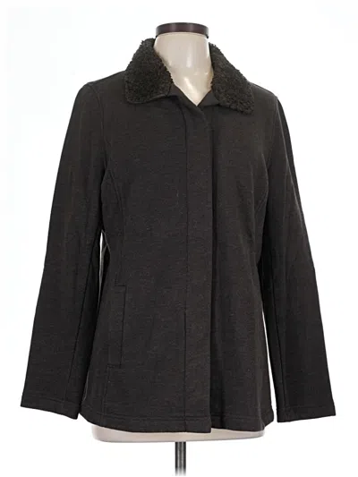 Pre-owned Jjill Coat In Gray