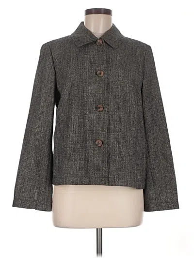 Pre-owned Jjill Coat In Gray