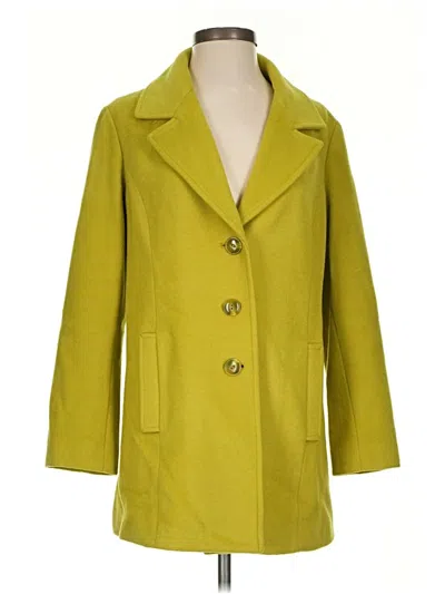 Pre-owned Jjill Coat In Green