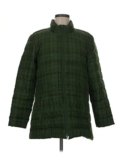 Pre-owned Jjill Coat In Green