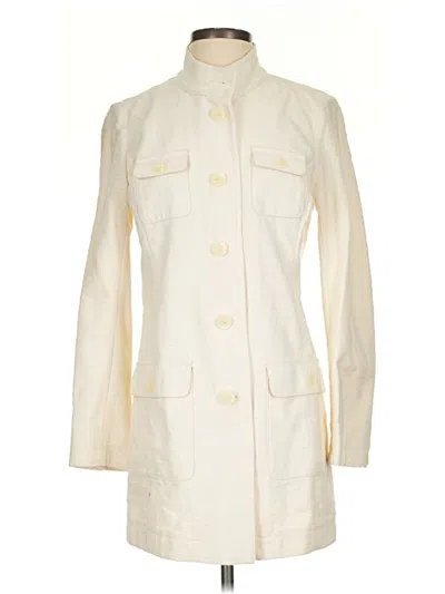 Pre-owned Jjill Coat In Ivory