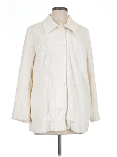 Pre-owned Jjill Coat In Ivory