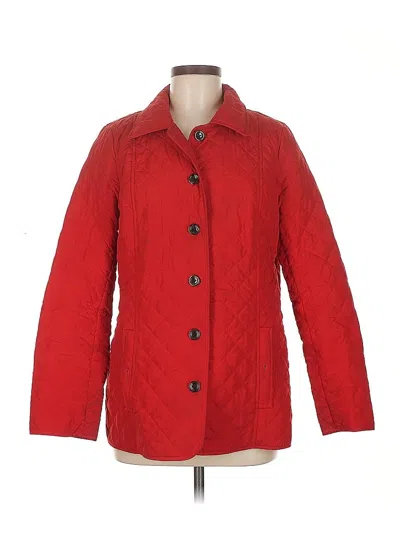 Pre-owned Jjill Coat In Red