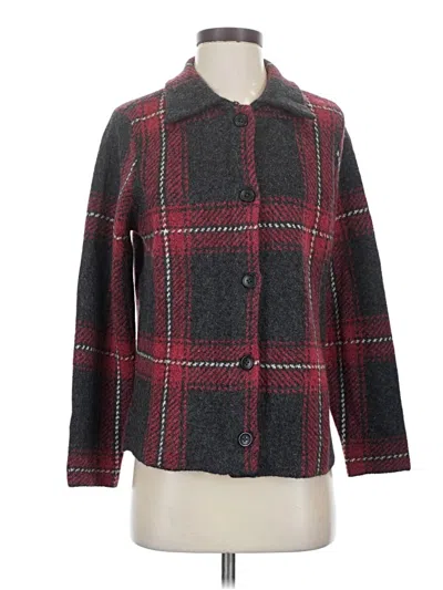 Pre-owned Jjill Coat In Red