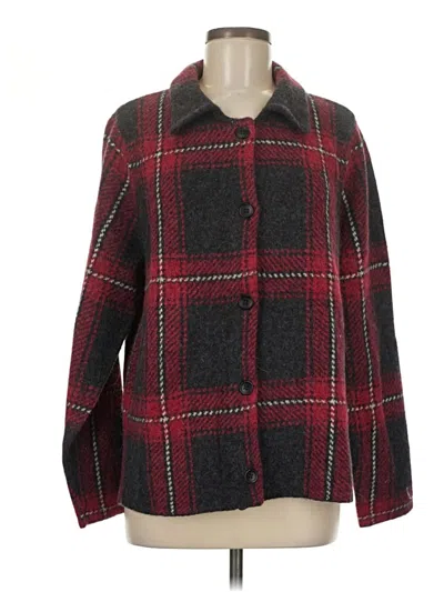 Pre-owned Jjill Coat In Red