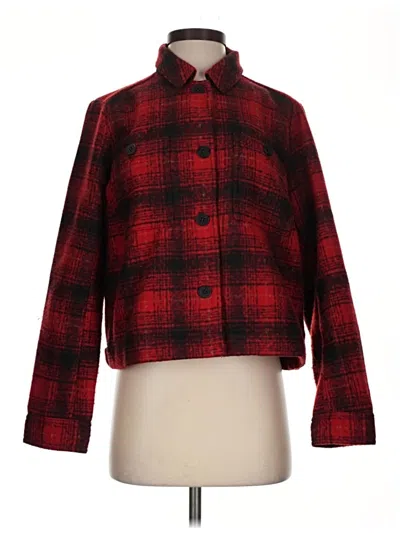 Pre-owned Jjill Coat In Red