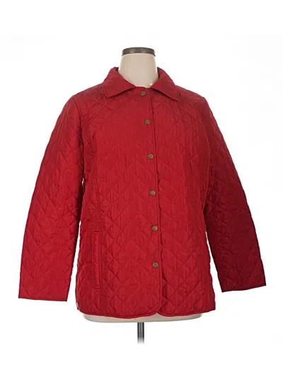 Pre-owned Jjill Coat In Red