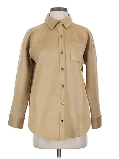 Pre-owned Jjill Coat In Tan