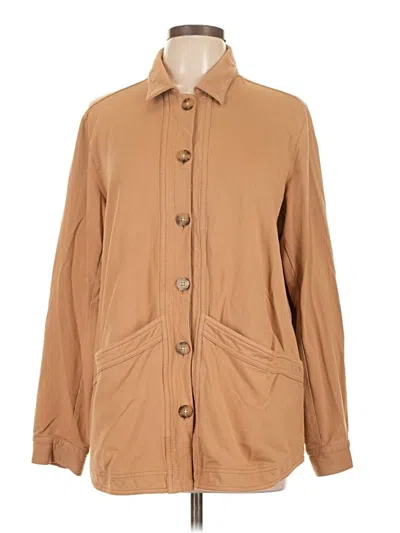 Pre-owned Jjill Coat In Tan