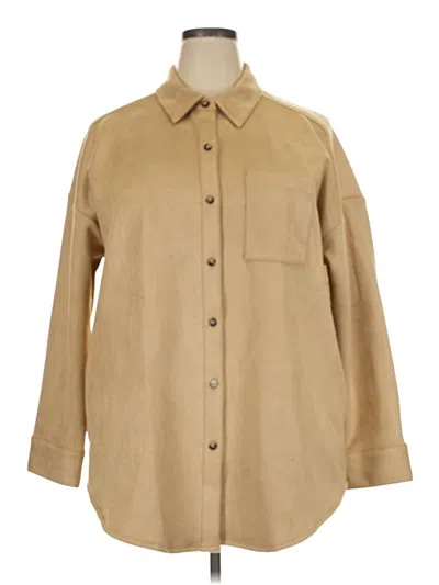 Pre-owned Jjill Coat In Tan